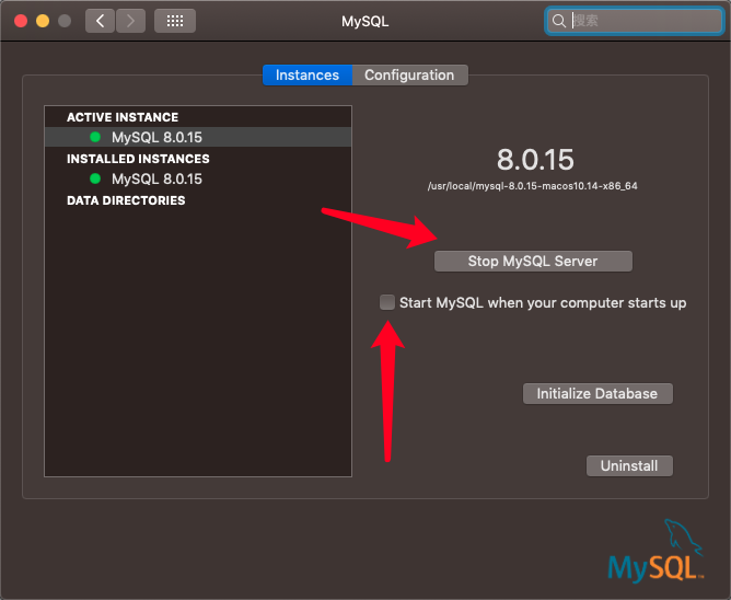 开启MySQL